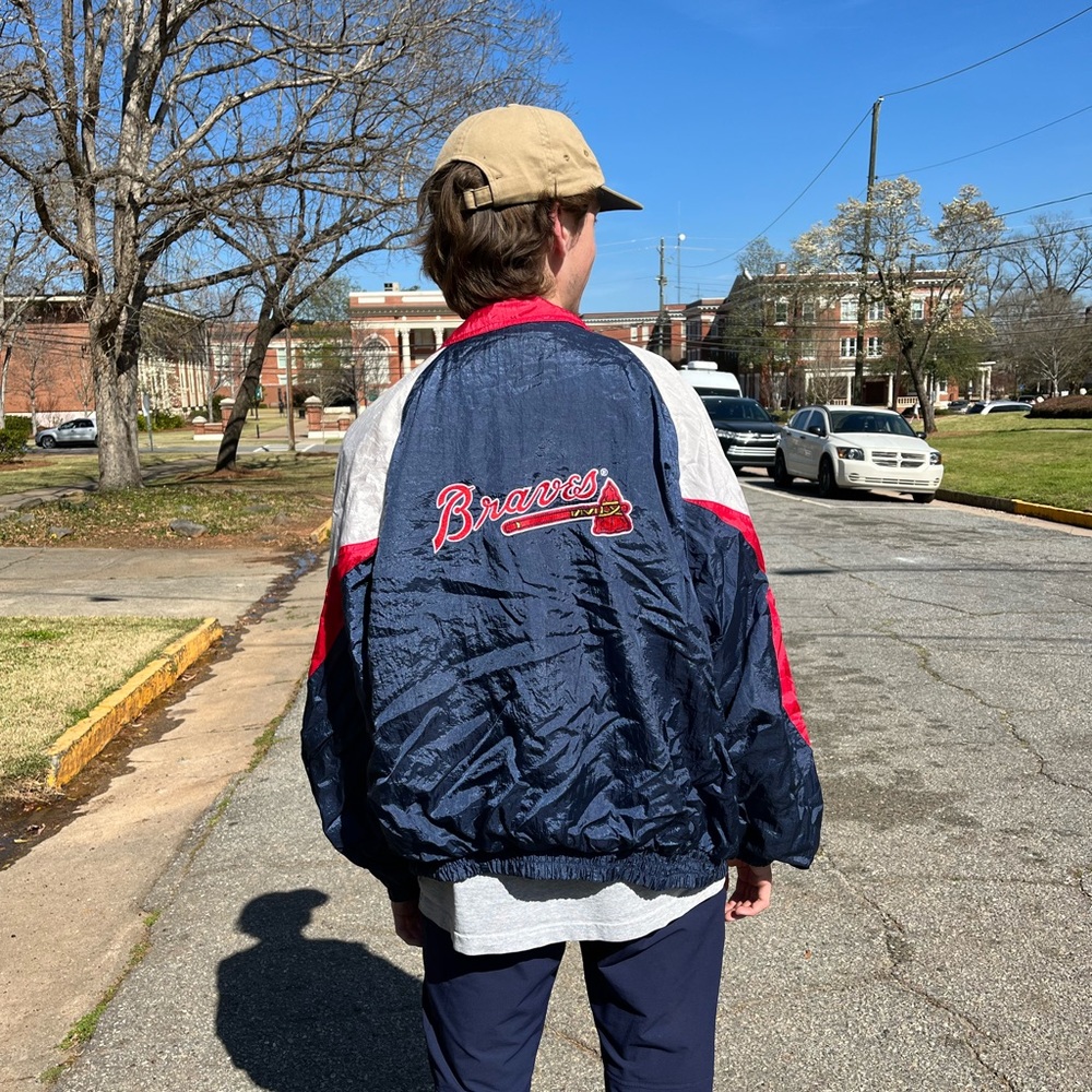 Vintage Atlanta Braves windbreaker jacket